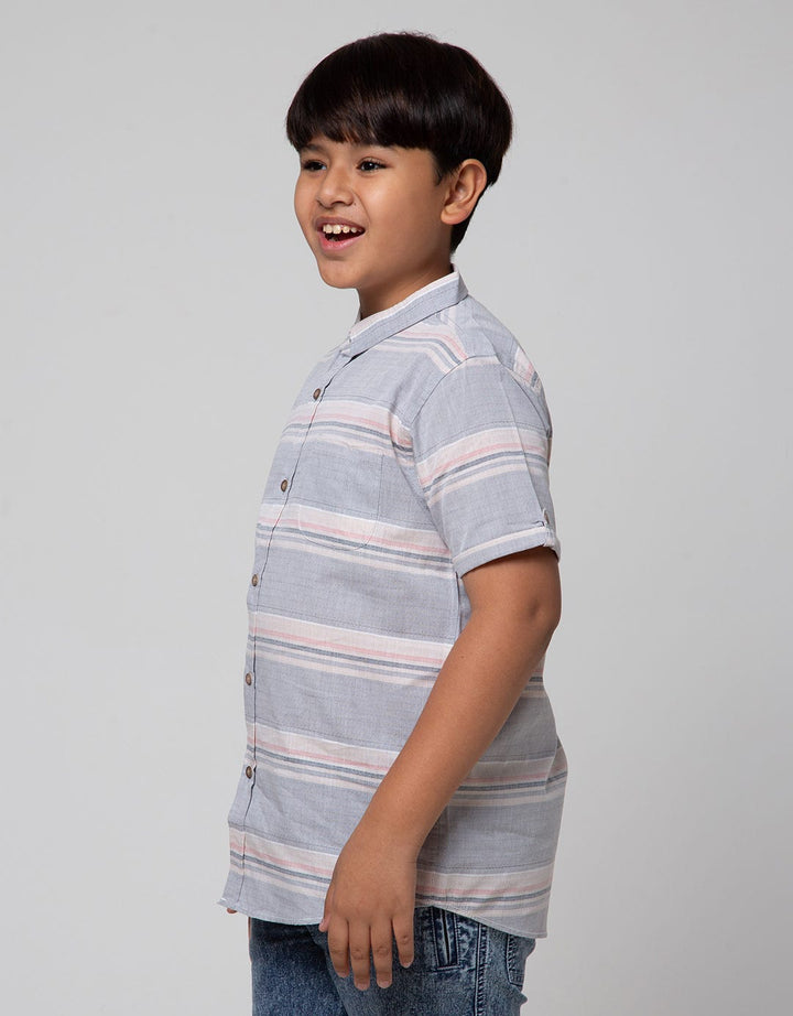 Aero Stripes Salur Kemeja Anak Laki-Laki