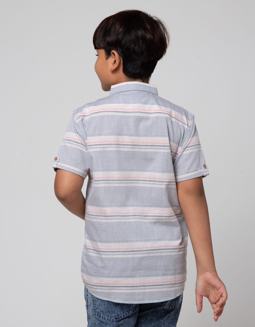 Aero Stripes Salur Kemeja Anak Laki-Laki