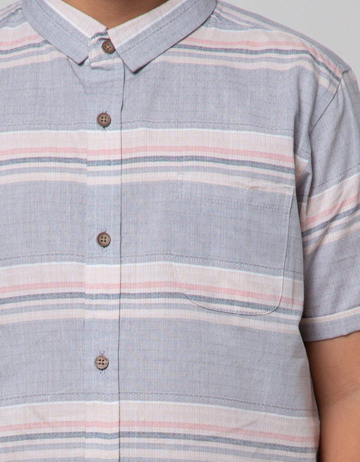 Aero Stripes Salur Kemeja Anak Laki-Laki