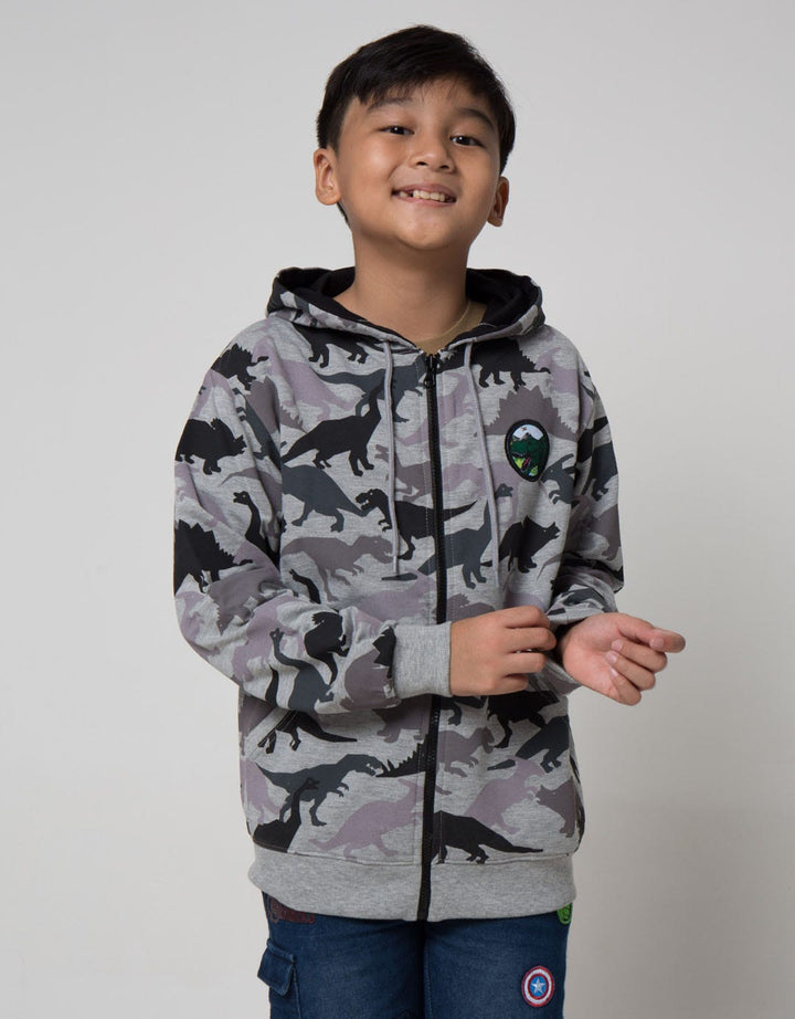 Aero Dino Print Boys Jacket