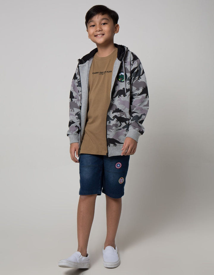 Aero Dino Print Boys Jacket