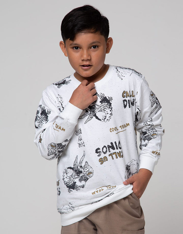 Aero Sweatshirt Dino Print Cool Team