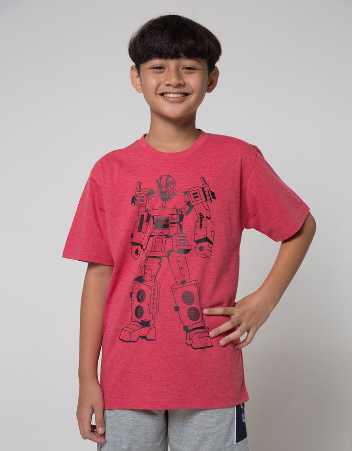 Aero Short Sleeve T-Shirt Robot Red