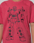 Aero Short Sleeve T-Shirt Robot Red