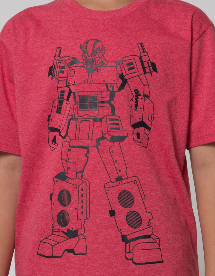 Aero Short Sleeve T-Shirt Robot Red