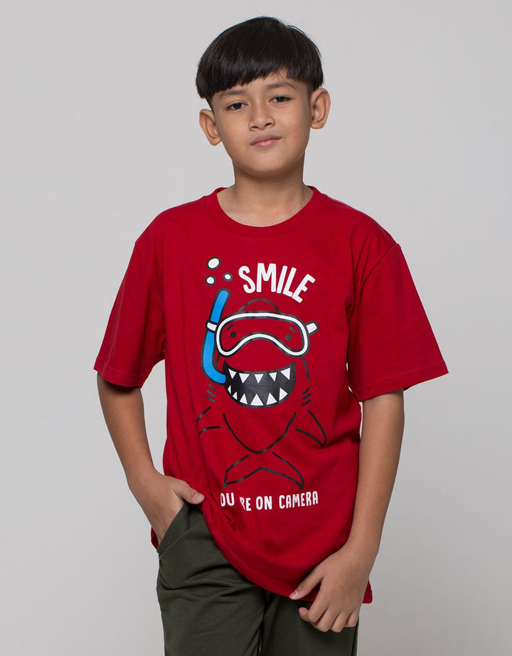 Aero Smile Shark Kaos Anak Laki-Laki