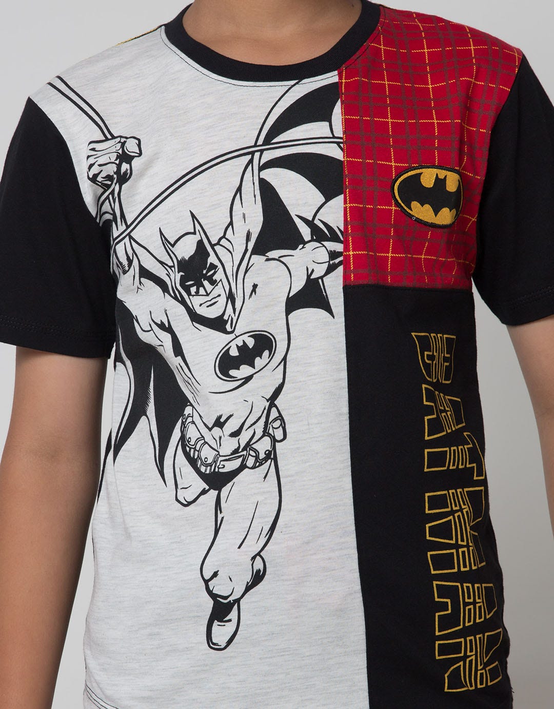 Character Short Sleeve T-Shirt Print Batman Action Fly