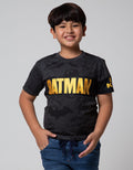 Character Short Sleeve T-Shirt Batman Logo Gold Bass