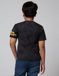 Character Short Sleeve T-Shirt Batman Logo Gold Bass
