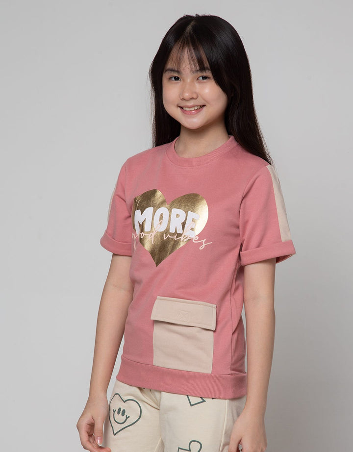 Nevada Short Sleeve T-Shirt Reflective Print With Pocket