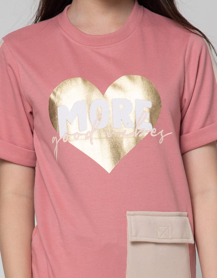 Nevada Short Sleeve T-Shirt Reflective Print With Pocket