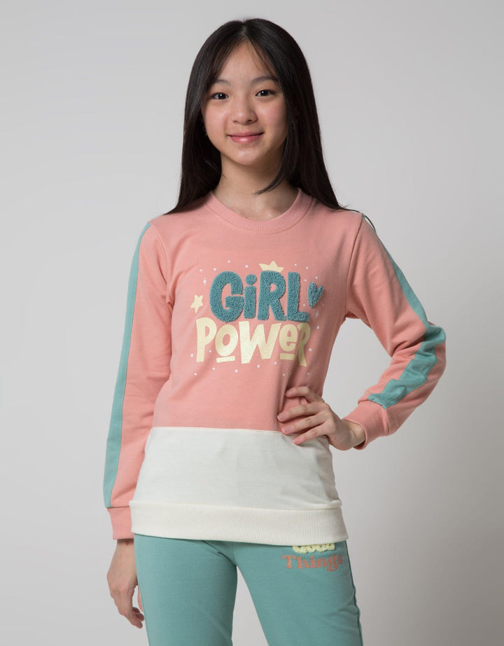 Nevada Sweatshirt Towel Embro Patch Girl Power