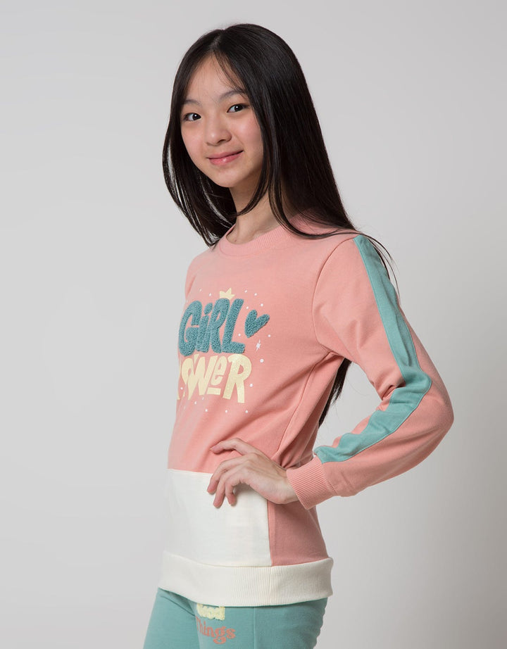 Nevada Sweatshirt Towel Embro Patch Girl Power