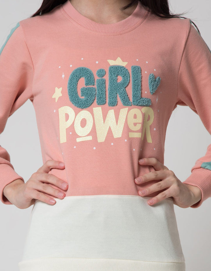 Nevada Sweatshirt Towel Embro Patch Girl Power