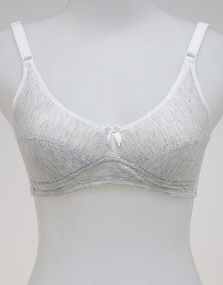 Nevada Non Push Up Regular Simple Solid Rib Bra