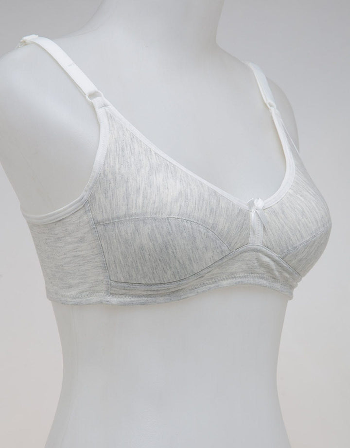 Nevada Non Push Up Regular Simple Solid Rib Bra