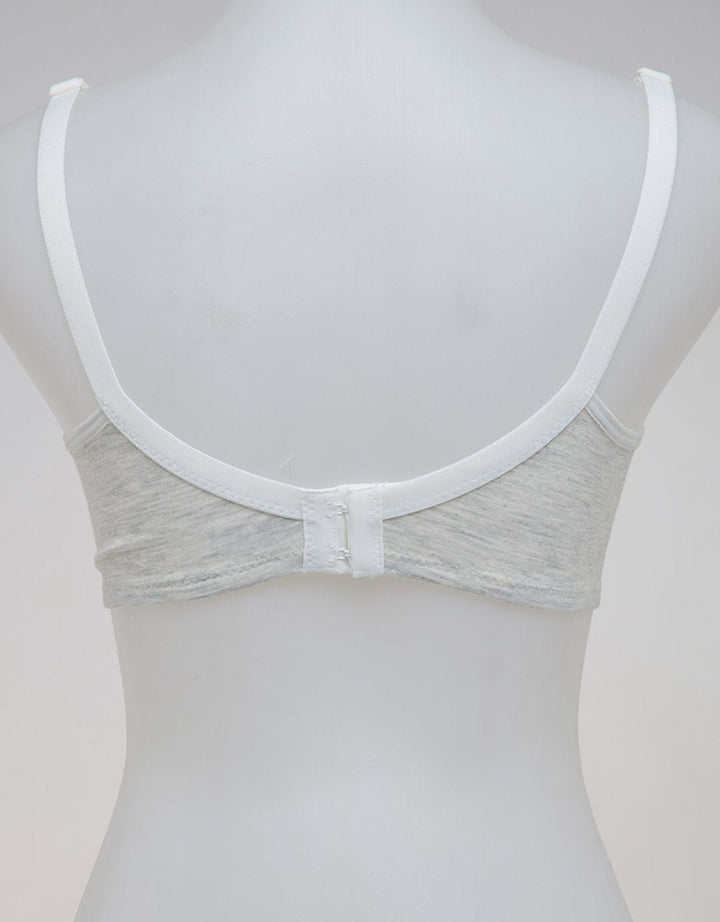 Nevada Non Push Up Regular Simple Solid Rib Bra