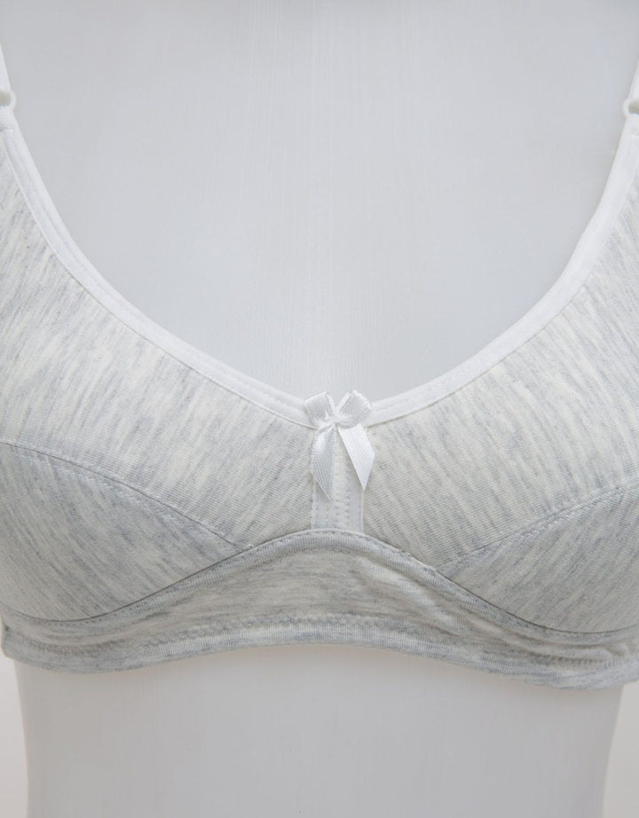 Nevada Non Push Up Regular Simple Solid Rib Bra