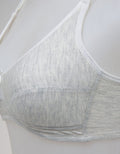Nevada Non Push Up Regular Simple Solid Rib Bra