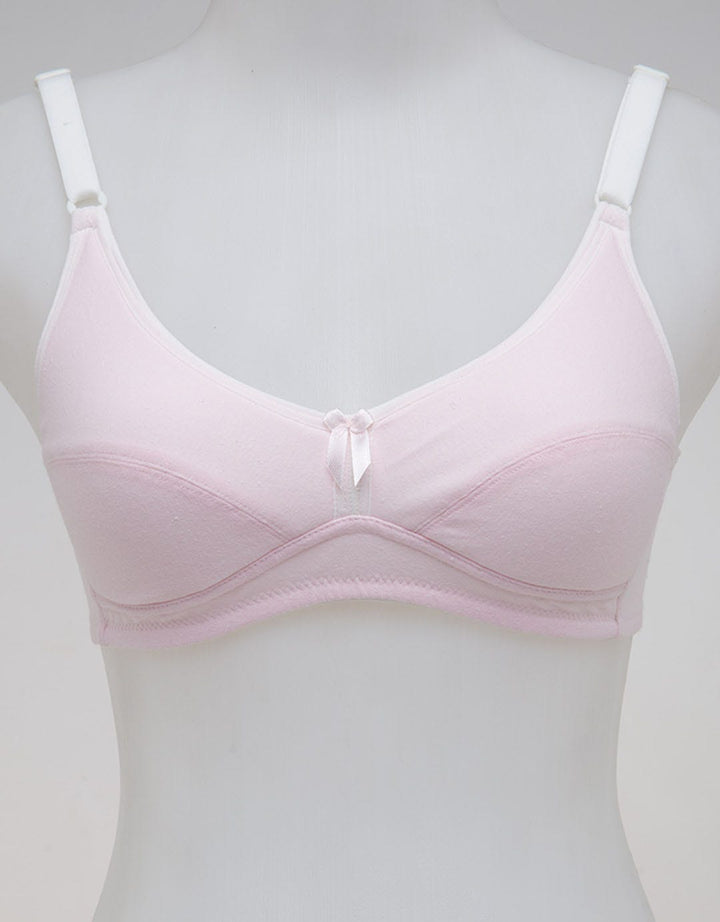 Nevada Non Push Up Regular Simple Solid Rib Bra