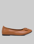Peter Keiza Buckle Flatshoes Wanita