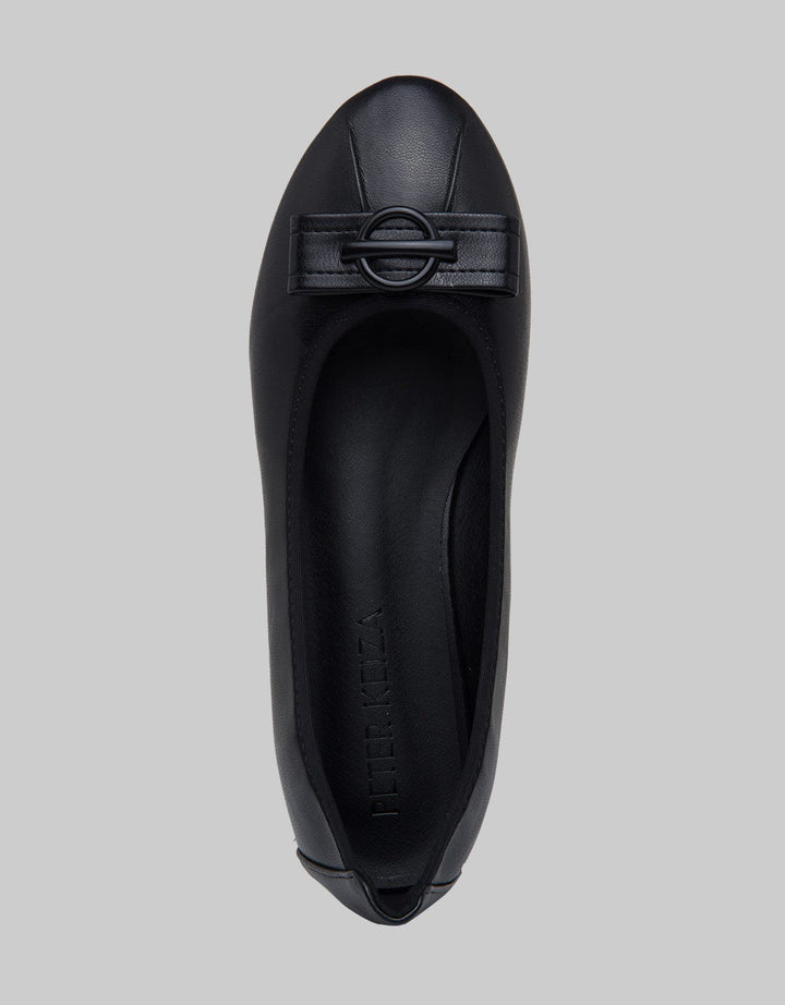 Peter Keiza Buckle Flatshoes Wanita