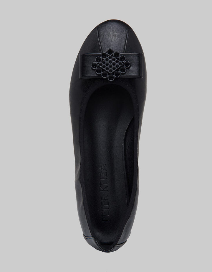 Peter Keiza Buckle Flatshoes Wanita
