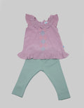 Pipiniko Textured Embro Leggings Tunic Set