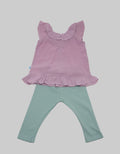Pipiniko Textured Embro Leggings Tunic Set