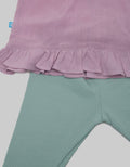 Pipiniko Textured Embro Leggings Tunic Set