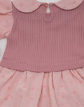 Pipiniko Dress Colar Combi Waffle Knit