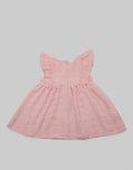 Pipiniko Newborn Dress Ruffle Textured Dot
