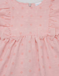 Pipiniko Newborn Dress Ruffle Textured Dot