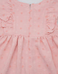 Pipiniko Newborn Dress Ruffle Textured Dot