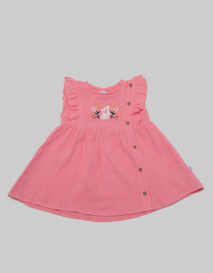 Pipiniko Dress Newborn Crinkle Cotton