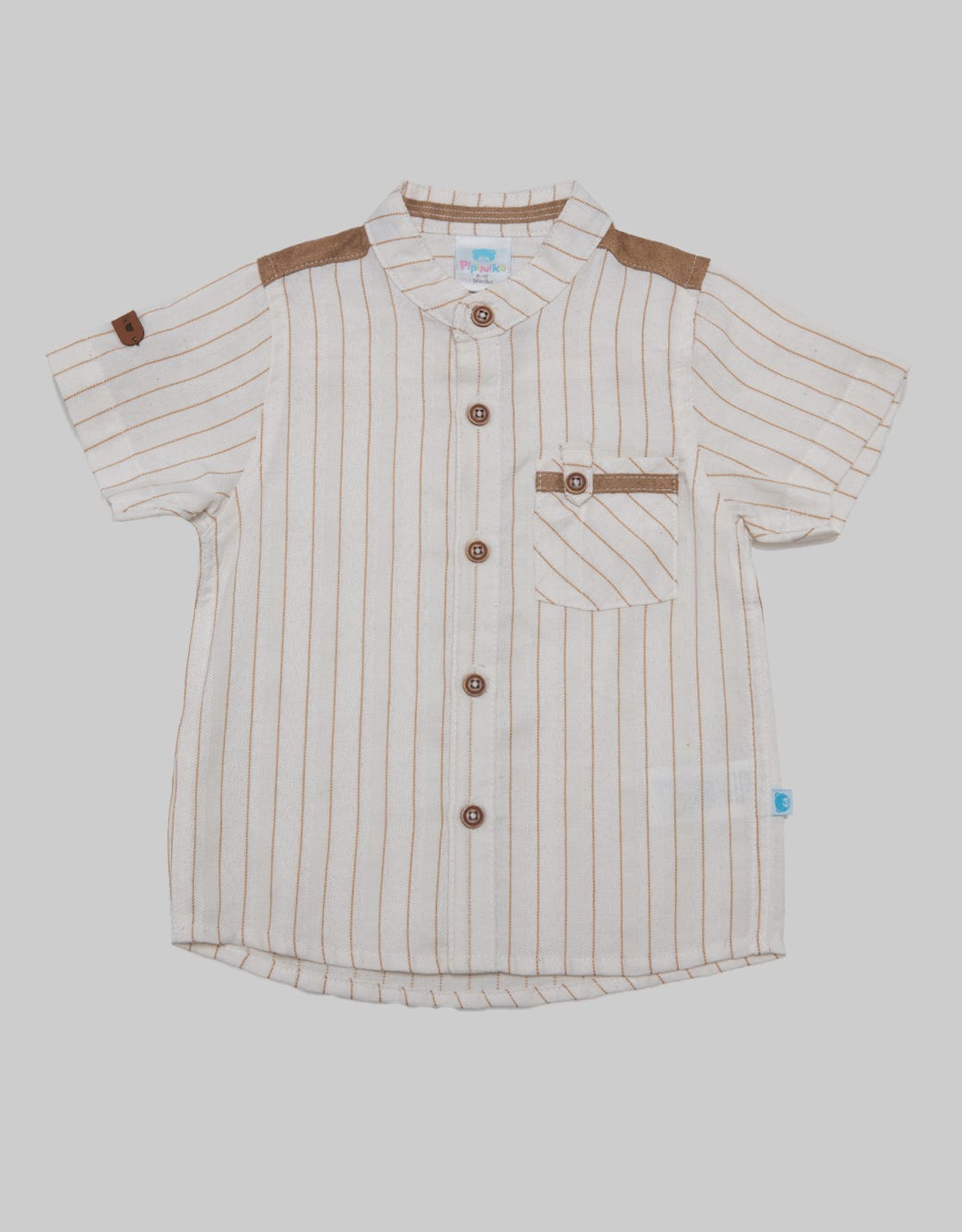 Pipiniko Stripe Print Kemeja Anak Laki-laki
