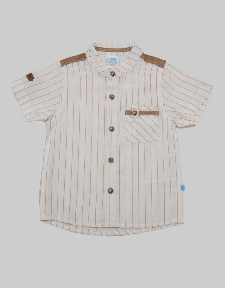 Pipiniko Stripe Print Kemeja Anak Laki-laki