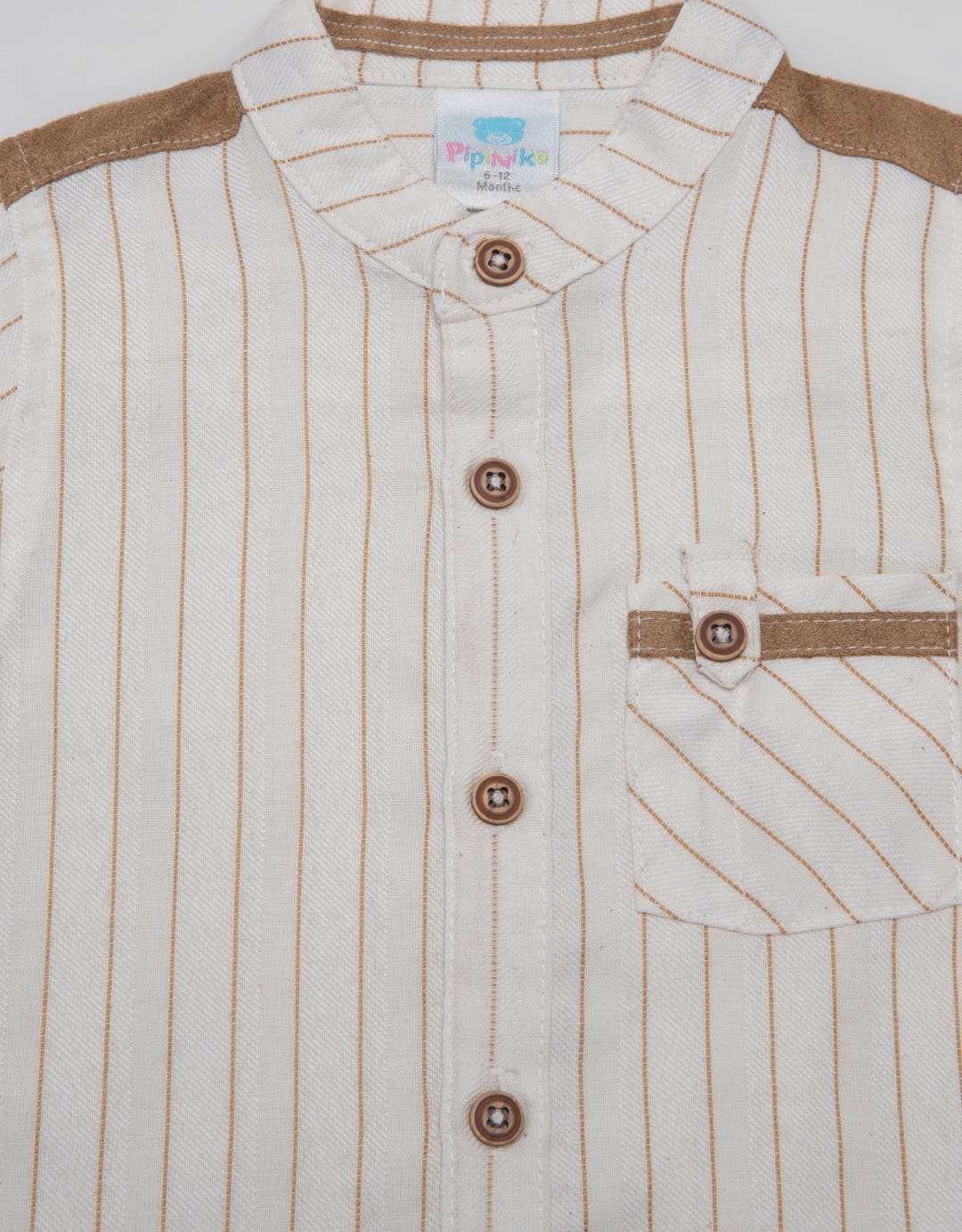 Pipiniko Stripe Print Kemeja Anak Laki-laki
