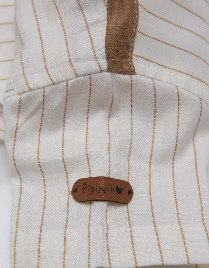 Pipiniko Stripe Print Kemeja Anak Laki-laki