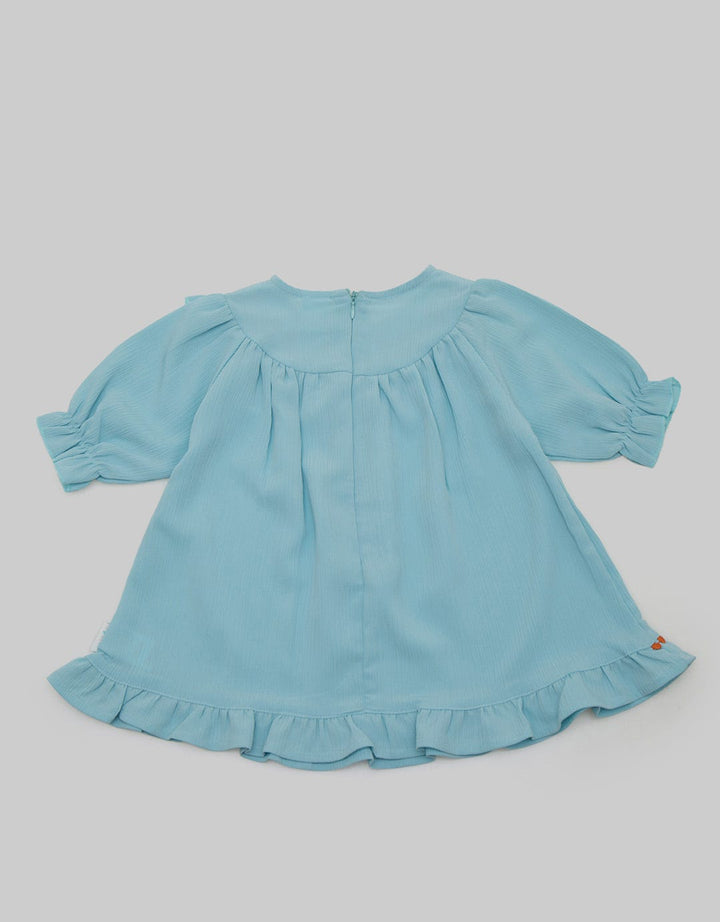 Pipiniko Dress Long Sleeve Emb Geometricro