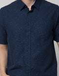 Cole Short Sleeve Shirt Woven Printed Faded