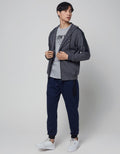 Cole Jacket Hood Mix Fabric