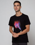 T Zone Short Sleeve T-Shirt Photoprint Theme Space Traveler - Colorfull