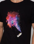 T Zone Short Sleeve T-Shirt Photoprint Theme Space Traveler - Colorfull