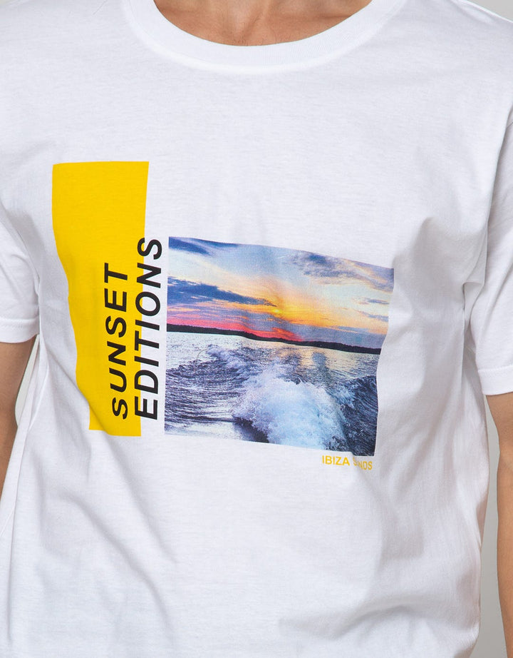 T Zone Short Sleeve T-Shirt Print Photoprint Scenery - 1