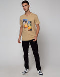 T Zone Short Sleeve T-Shirt Print Photoprint Scenery - 2
