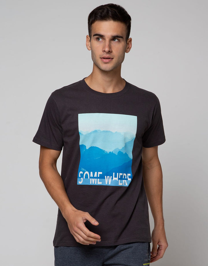 T Zone Photoprint Scenery Men's T-Shirt