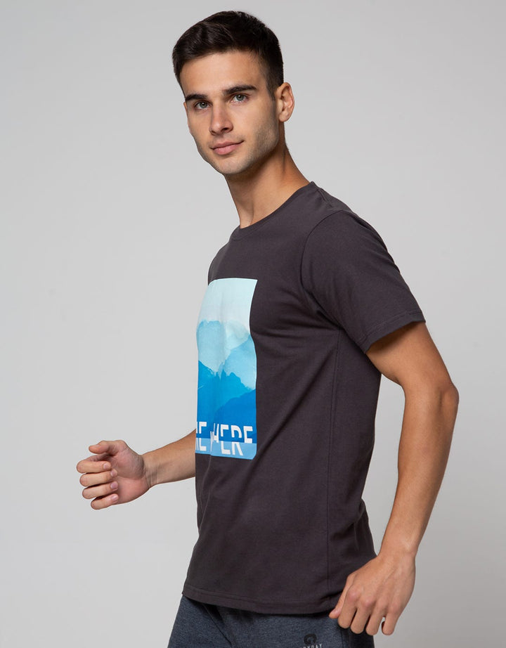 T Zone Photoprint Scenery Men's T-Shirt