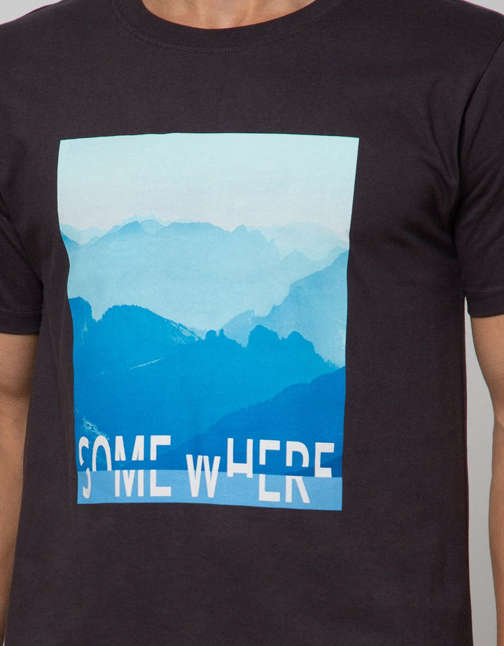 T Zone Photoprint Scenery Men's T-Shirt