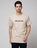 T Zone Short Sleeve T-Shirt Big Size Print Nevermind